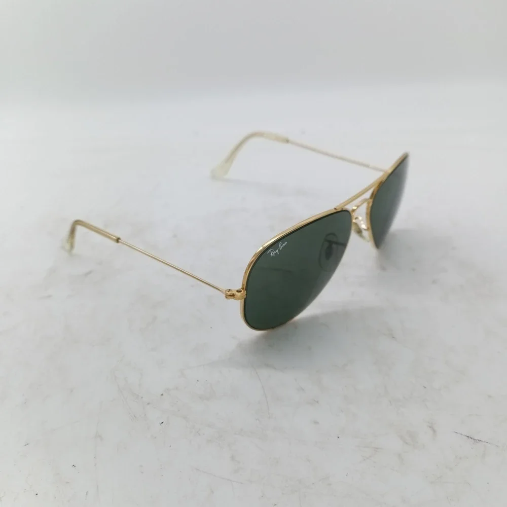 Vintage B&L Ray-Ban Aviator 58-14 Gold G-15 Green Lenses Sunglasses USA 93